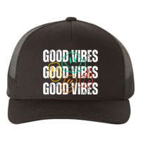 Good Vibes Smiley Retro Vintage Yupoong Adult 5-Panel Trucker Hat