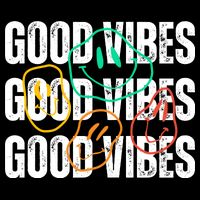 Good Vibes Smiley Retro Vintage Performance Shirt