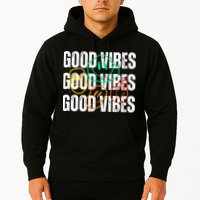 Good Vibes Smiley Retro Vintage Hoodie