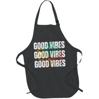 Good Vibes Smiley Retro Vintage Apron
