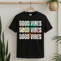 Good Vibes Smiley Retro Vintage T-Shirt