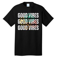 Good Vibes Smiley Retro Vintage Tall T-Shirt