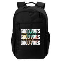 Good Vibes Smiley Retro Vintage Backpack