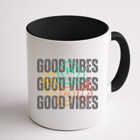 Good Vibes Smiley Retro Vintage Mug