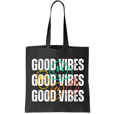 Good Vibes Smiley Retro Vintage Bag