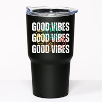 Good Vibes Smiley Retro Vintage Tumbler