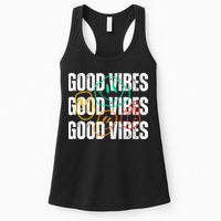 Good Vibes Smiley Retro Vintage Womens Tank Top