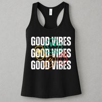 Good Vibes Smiley Retro Vintage Womens Tank Top