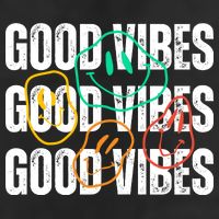 Good Vibes Smiley Retro Vintage Hat