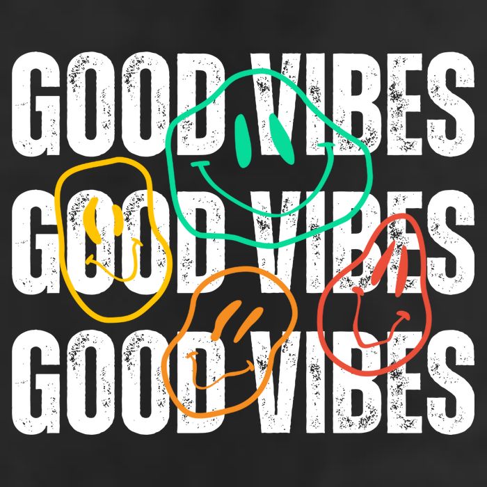Good Vibes Smiley Retro Vintage Hat
