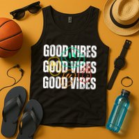 Good Vibes Smiley Retro Vintage Tank Top