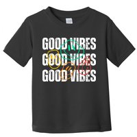 Good Vibes Smiley Retro Vintage Toddler T-Shirt