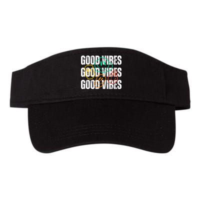Good Vibes Smiley Retro Vintage Visor
