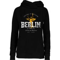 Germany Vacation Souvenir Berlin Womens Funnel Neck Pullover Hood