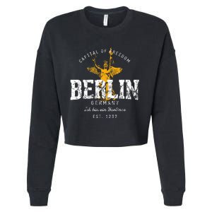 Germany Vacation Souvenir Berlin Cropped Pullover Crew