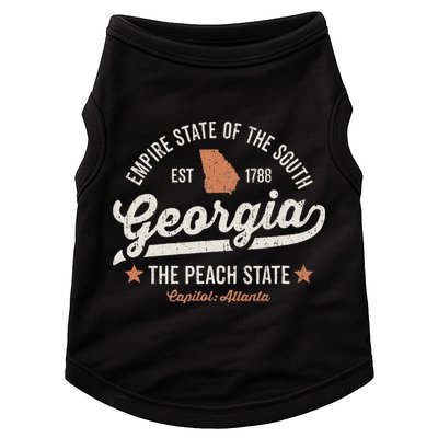 Georgia Vintage Sports Design The Peach State America Rough Doggie Tank