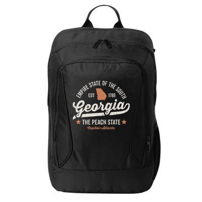 Georgia Vintage Sports Design The Peach State America Rough City Backpack