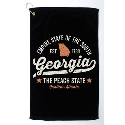 Georgia Vintage Sports Design The Peach State America Rough Golf Towel