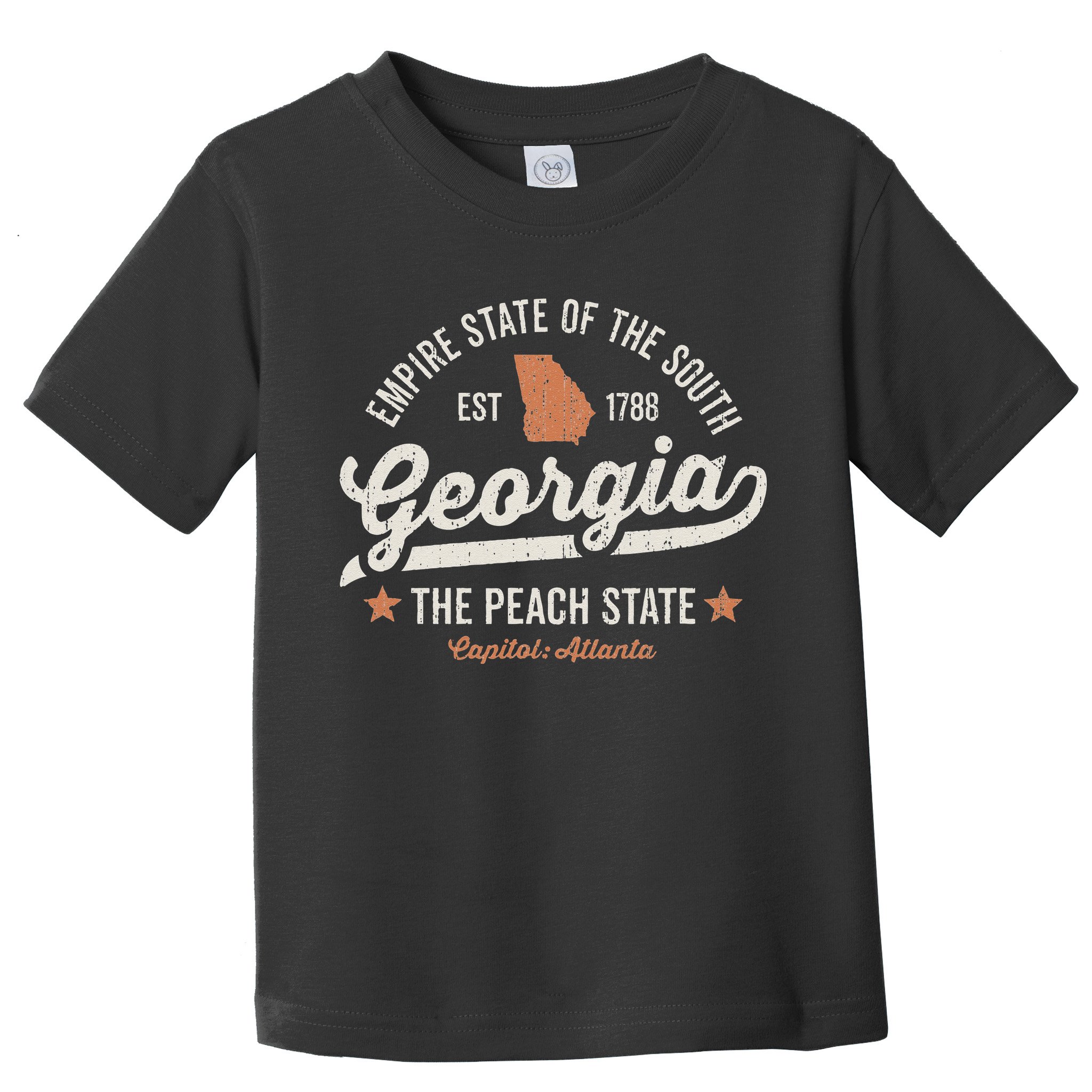Georgia Vintage Sports Design The Peach State America Rough Toddler T-Shirt