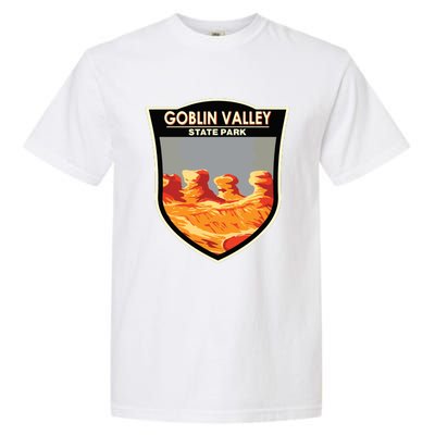 Goblin Valley State Park Utah Badge Vintage Garment-Dyed Heavyweight T-Shirt