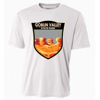 Goblin Valley State Park Utah Badge Vintage Cooling Performance Crew T-Shirt