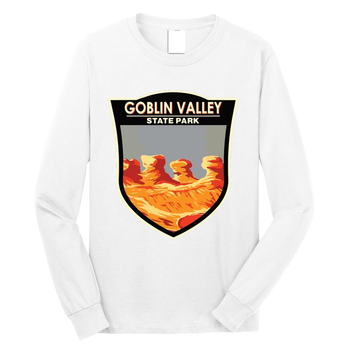 Goblin Valley State Park Utah Badge Vintage Long Sleeve Shirt