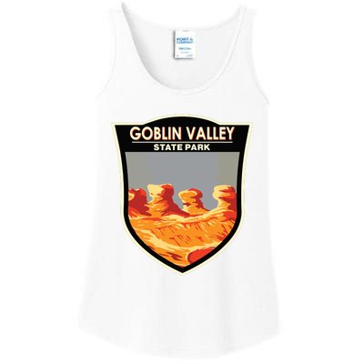 Goblin Valley State Park Utah Badge Vintage Ladies Essential Tank