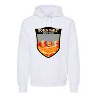 Goblin Valley State Park Utah Badge Vintage Premium Hoodie