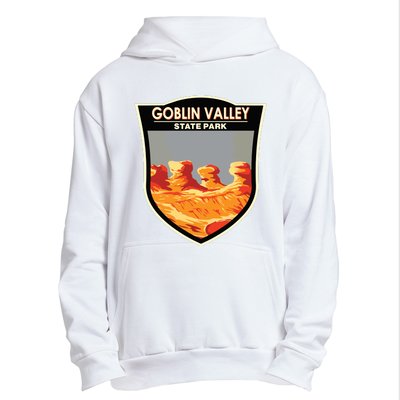 Goblin Valley State Park Utah Badge Vintage Urban Pullover Hoodie