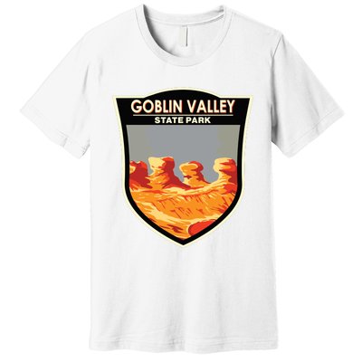 Goblin Valley State Park Utah Badge Vintage Premium T-Shirt