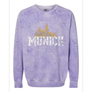 Germany Vacation Souvenir Munich Colorblast Crewneck Sweatshirt