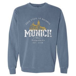 Germany Vacation Souvenir Munich Garment-Dyed Sweatshirt