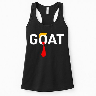 Goat Vote Trump 2024 Funny Support Republican Pro America Womens Tank Top