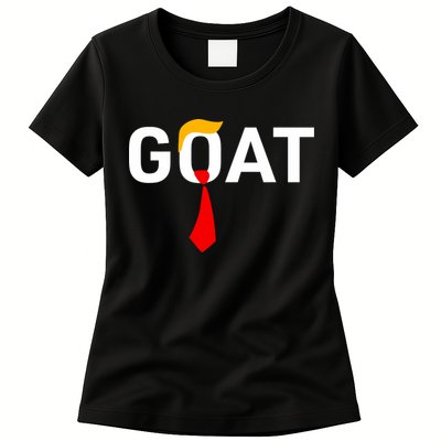 Goat Vote Trump 2024 Funny Support Republican Pro America Womens T-Shirt
