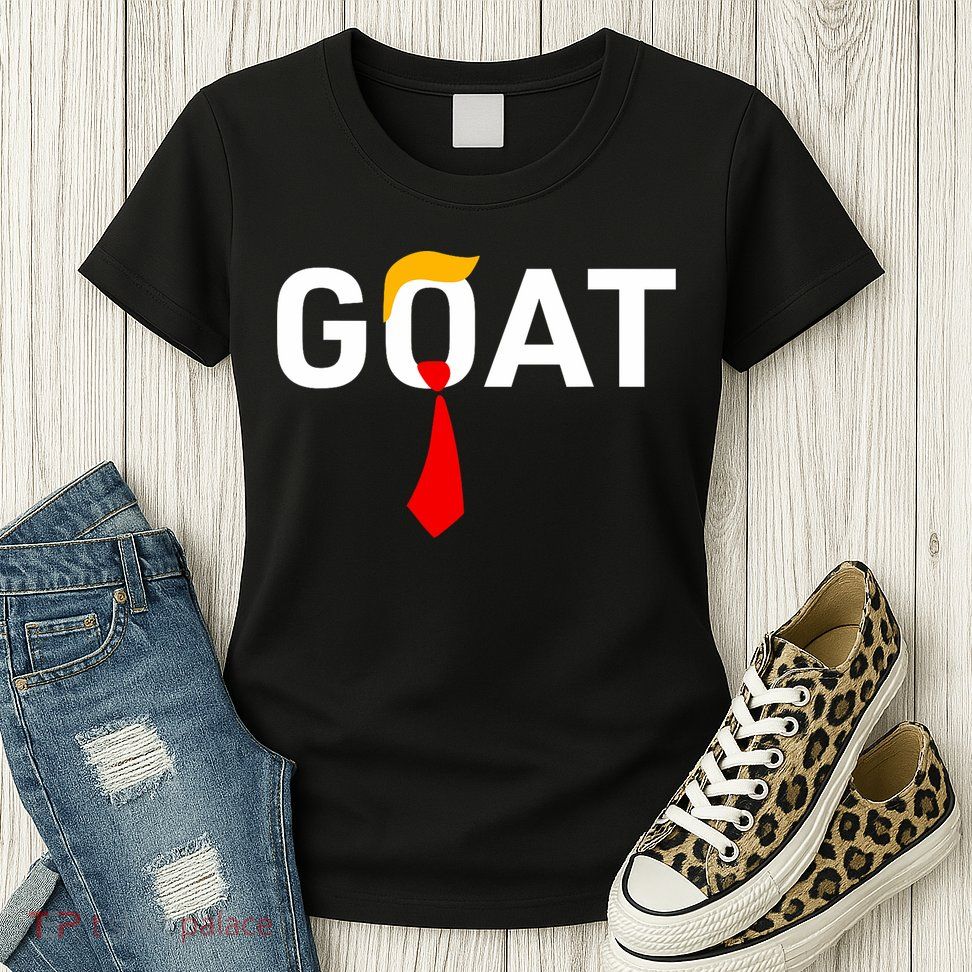 Goat Vote Trump 2024 Funny Support Republican Pro America Womens T-Shirt