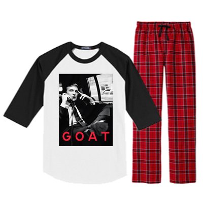 Goat Vote Trump 2024 Funny Support Republican Pro America Raglan Sleeve Pajama Set