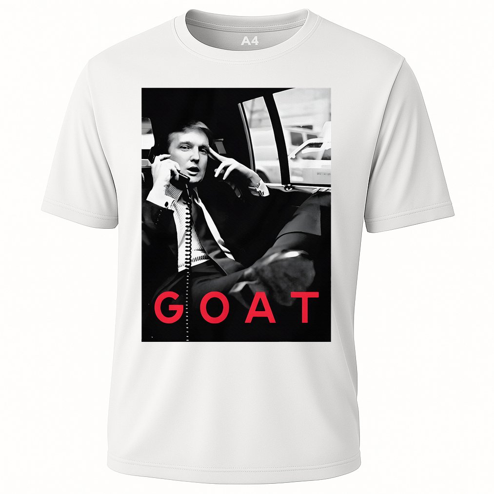 Goat Vote Trump 2024 Funny Support Republican Pro America Cooling Performance Crew T-Shirt