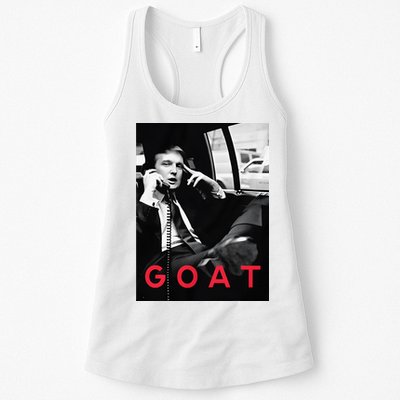 Goat Vote Trump 2024 Funny Support Republican Pro America Womens Tank Top