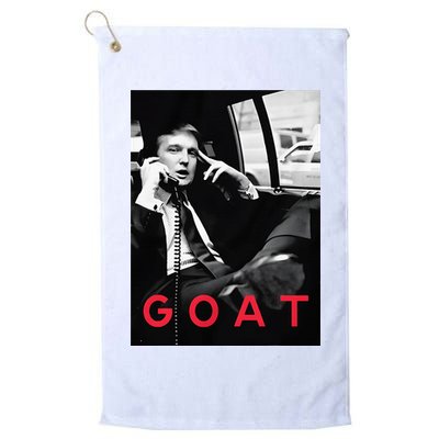 Goat Vote Trump 2024 Funny Support Republican Pro America Golf Towel