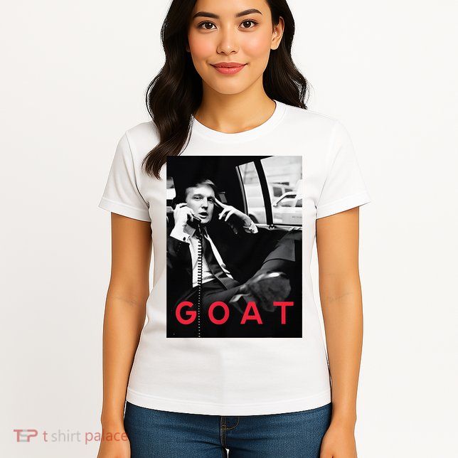 Goat Vote Trump 2024 Funny Support Republican Pro America Womens T-Shirt