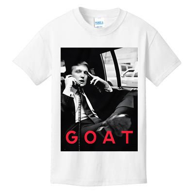 Goat Vote Trump 2024 Funny Support Republican Pro America Kids T-Shirt