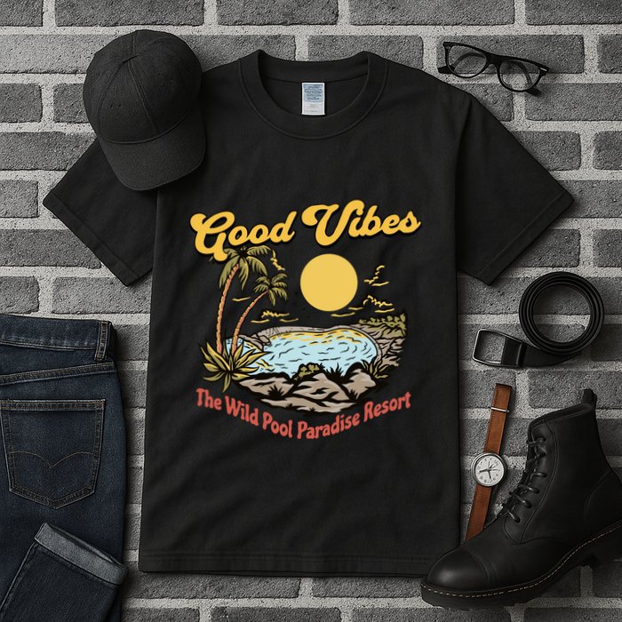 Good Vibes The Wild Pool Paradise Resort Tall T-Shirt