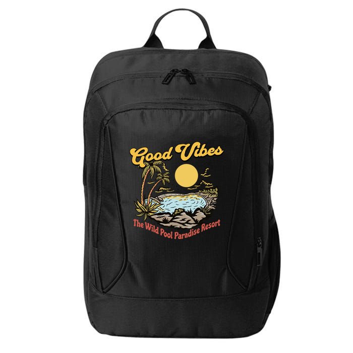 Good Vibes The Wild Pool Paradise Resort City Backpack