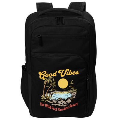 Good Vibes The Wild Pool Paradise Resort Impact Tech Backpack