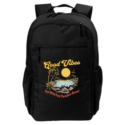 Good Vibes The Wild Pool Paradise Resort Backpack