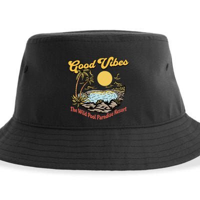Good Vibes The Wild Pool Paradise Resort Sustainable Bucket Hat