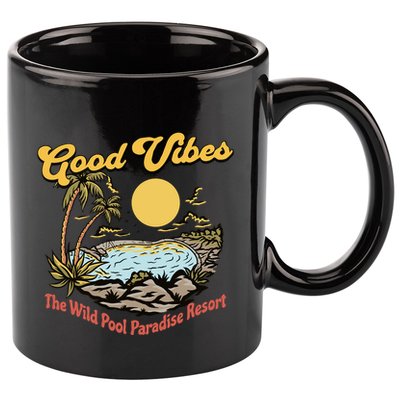 Good Vibes The Wild Pool Paradise Resort 11oz C Handle Ceramic Mug