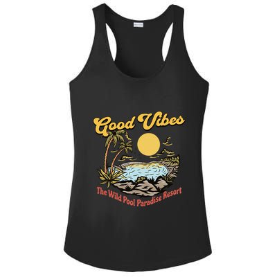 Good Vibes The Wild Pool Paradise Resort Ladies PosiCharge Competitor Racerback Tank