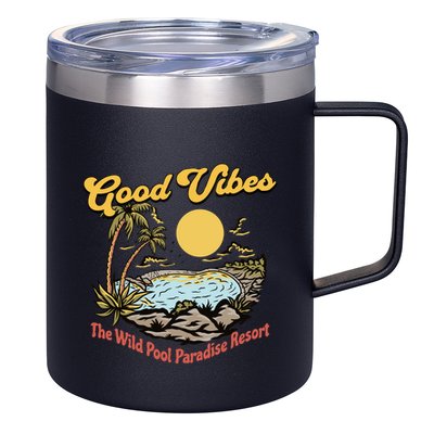 Good Vibes The Wild Pool Paradise Resort 12oz Stainless Steel Coffee Mug