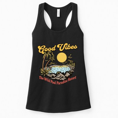 Good Vibes The Wild Pool Paradise Resort Womens Tank Top